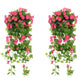 2Pcs Artificial Morning Glory Vine Hanging Plant for Wall Decor