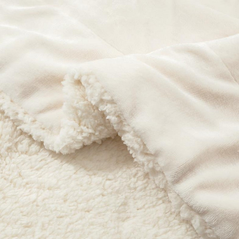 Reversible Plush Faux Mink Sherpa Lambswool Blanket