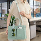 Tote Bag for Women With Compartments Canvas Crossbody Bags for Laptop Book