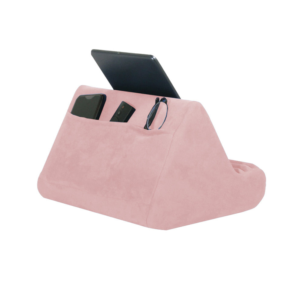 Multi-Angle Tablet Holder Compatible with iPads Lazy Holder Stand for Bed and Desk with 2 Pockets