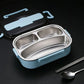 304 Stainless Steel Insulated Bento Lunch Box with 3-Compartments