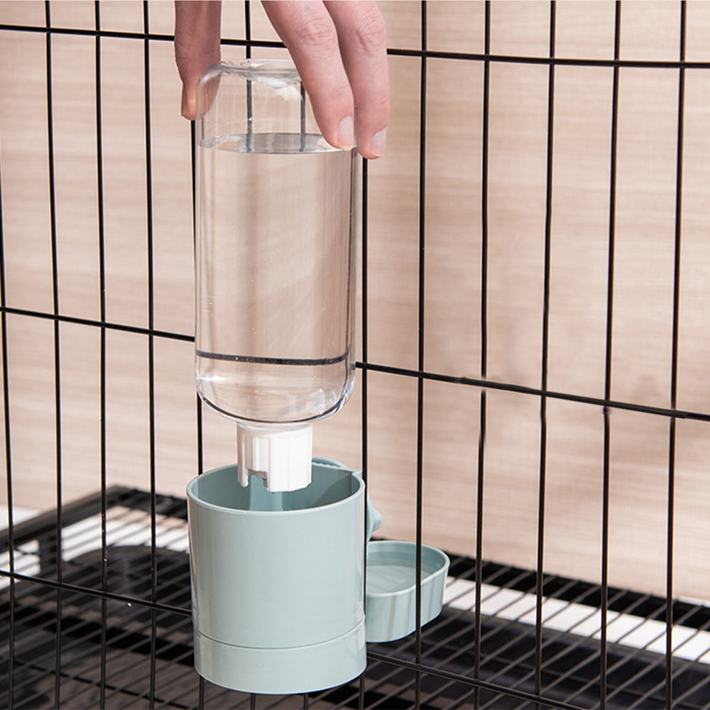 Automatic Pet Bowl Cage Hanging Feeder Pet Water Bottle