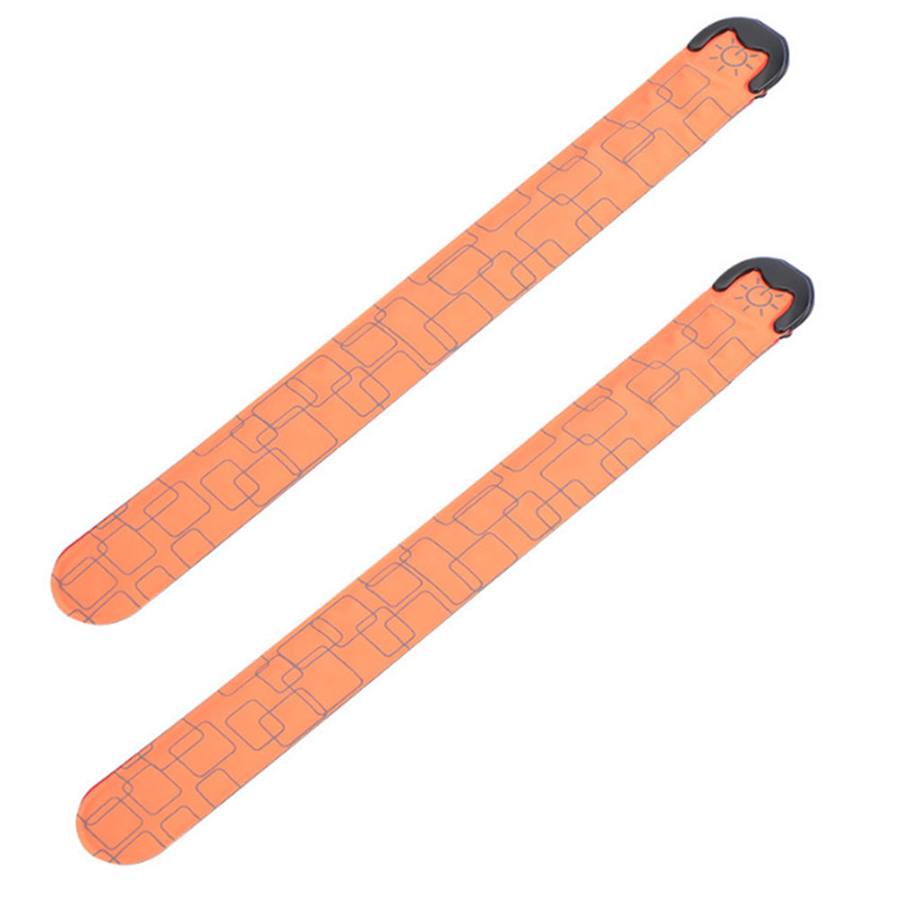 2Pcs LED Slap Wristband Night Running Security Glowing Bracelet Luminous Armband Strap