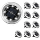 10 Pack Mini Solar Ground Lights for Garden and Pathway Warm Light