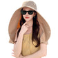 Sun Protection Wide Brim Outdoor Beach Neck Face Mask Cap