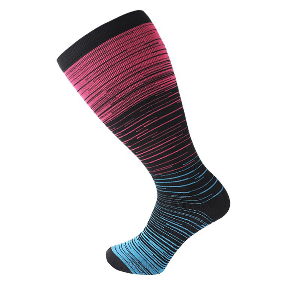 3 Pairs Plus Size Socks for Women Men Knee High Support for Nurses Pregnancy-Style 3