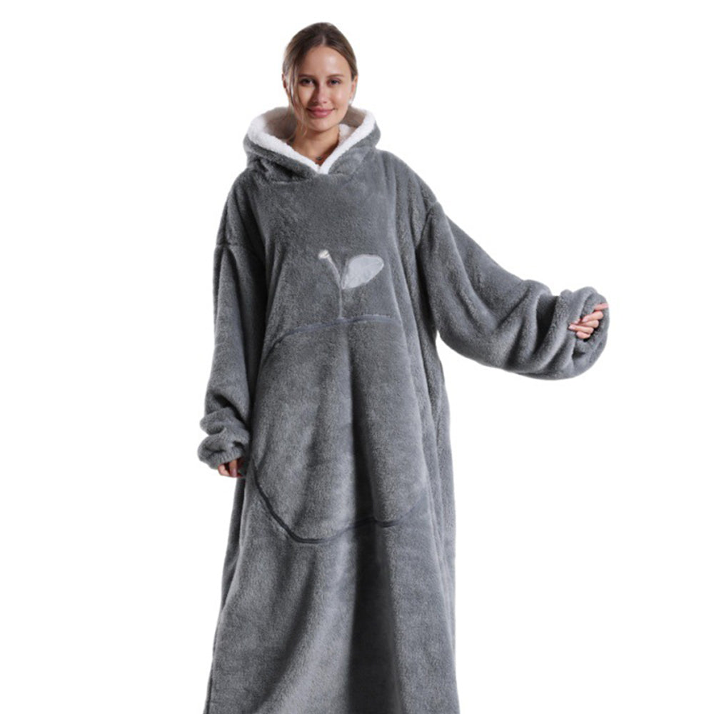 Unisex Hoodie Blanket Hooded Oversized Wearable Throw Blanket