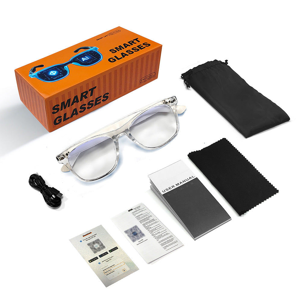 AI Smart Glasses for Men Women Bluetooth Translation Glasses with 160 Languages