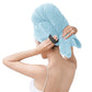 5Pcs Microfiber Hair Towel Wrap with Elastic Strap for Women