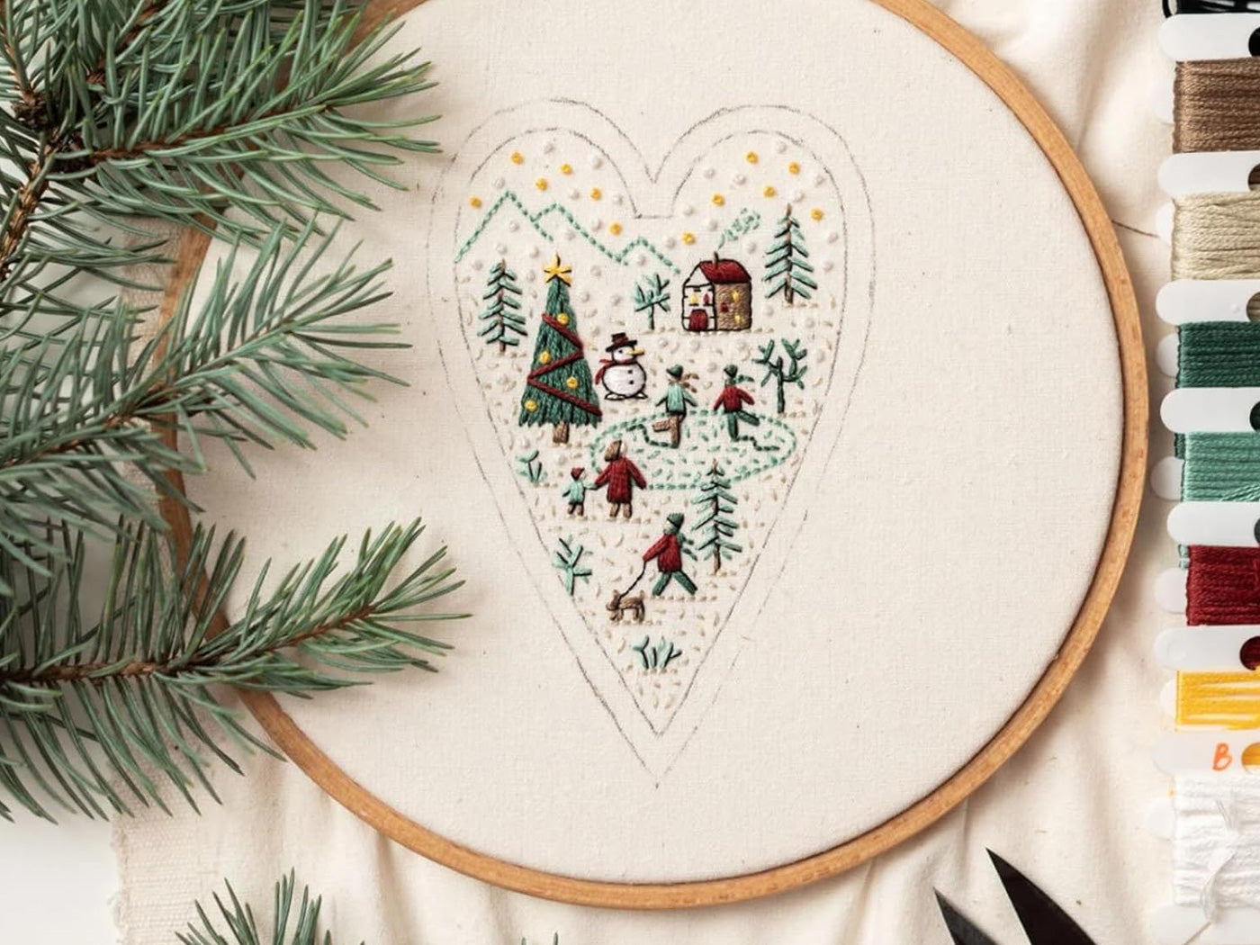 DIY Embroidery Christmas Ornament Kits Christmas Tree Hanging Ornament