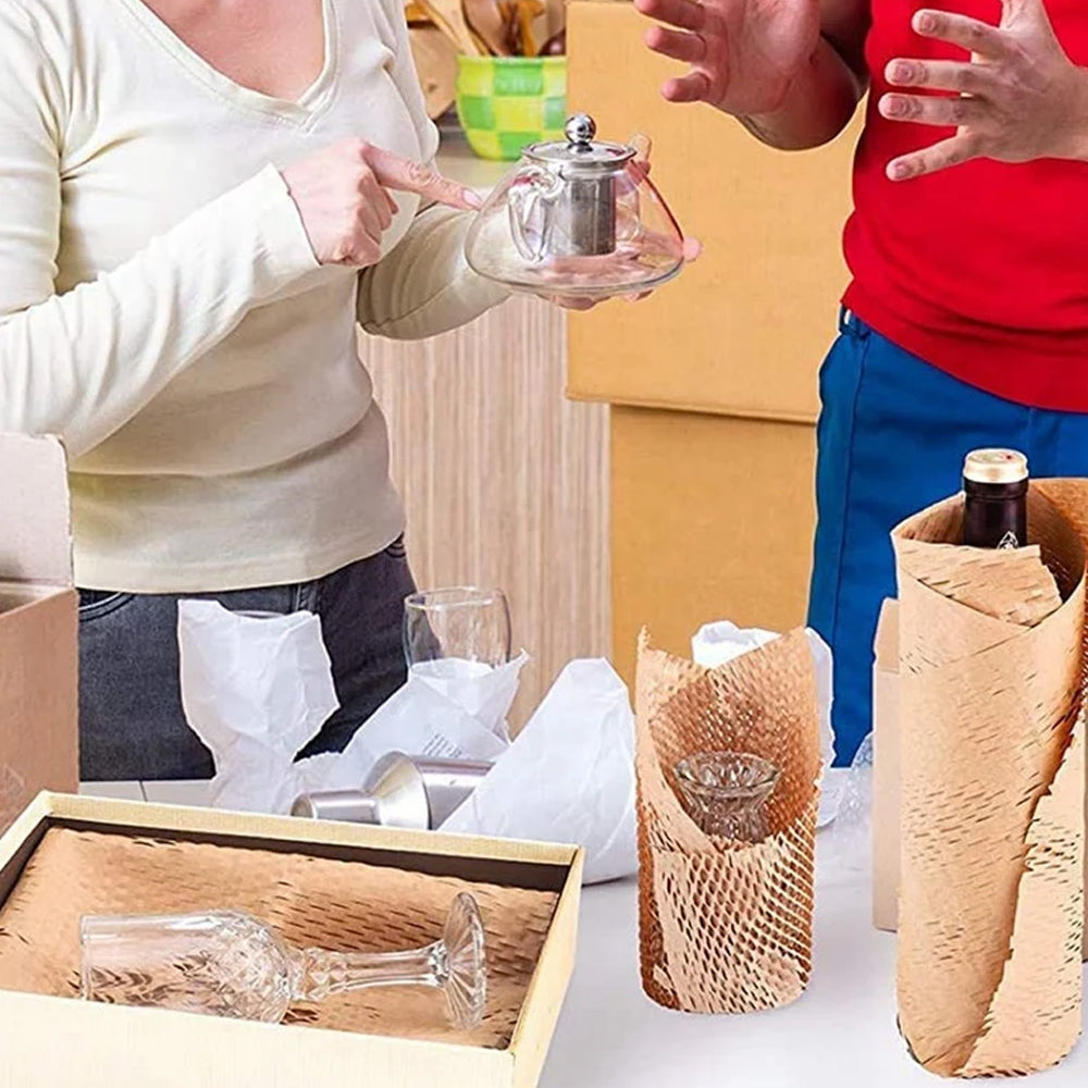 Honeycomb Anti-Collision Packing Paper