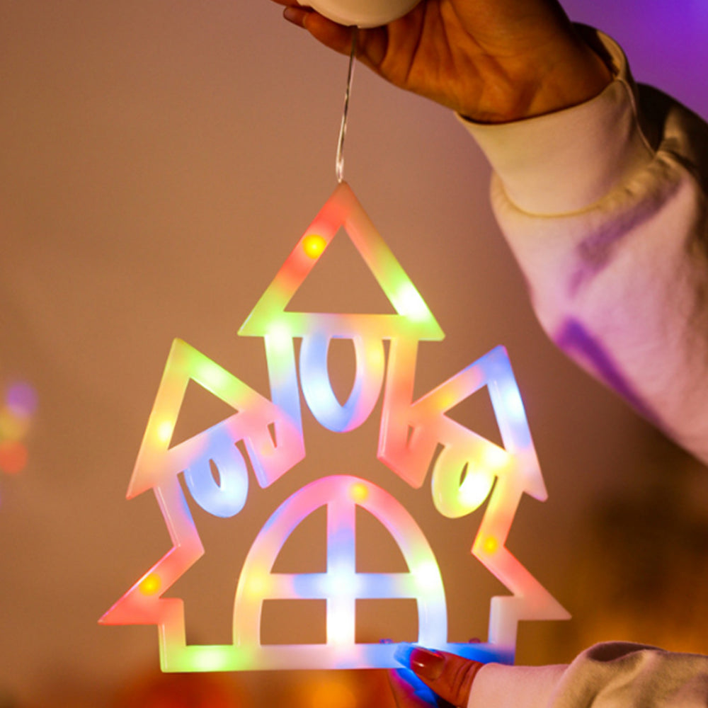 Halloween Window LED Light with Suction Cup Battery Operated-Castle