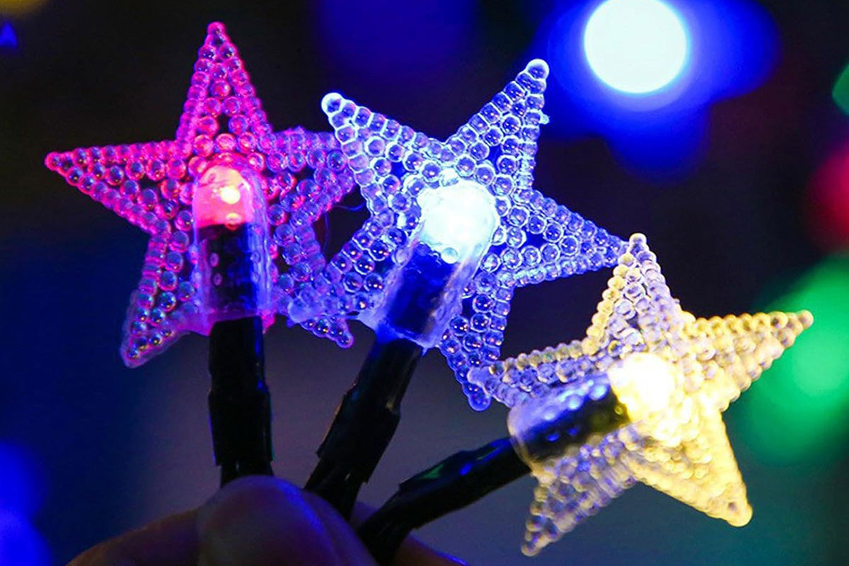 Outdoor Solar String Flower Lights Fairy Lights for Garden and Christmas Decoration