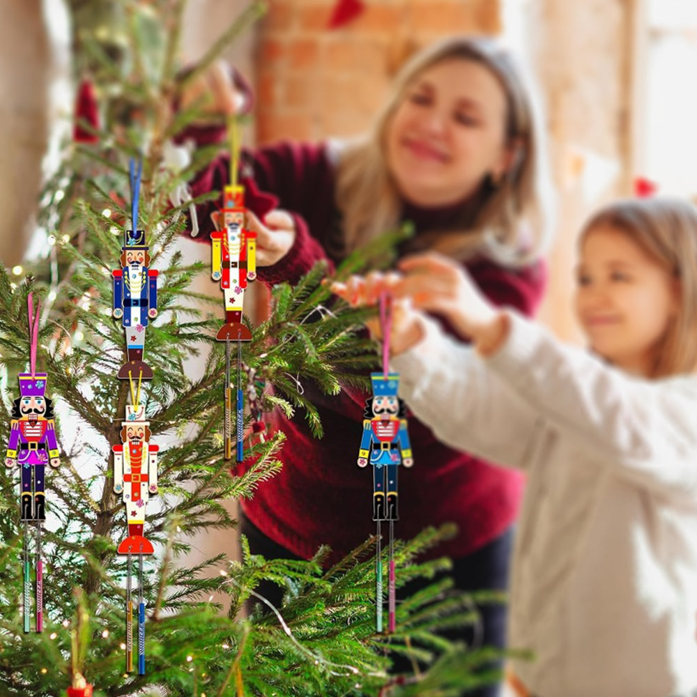 3D Rotating Nutcracker Wind Chime Kit for Kids Make Your Own Wind Chime Wooden Arts