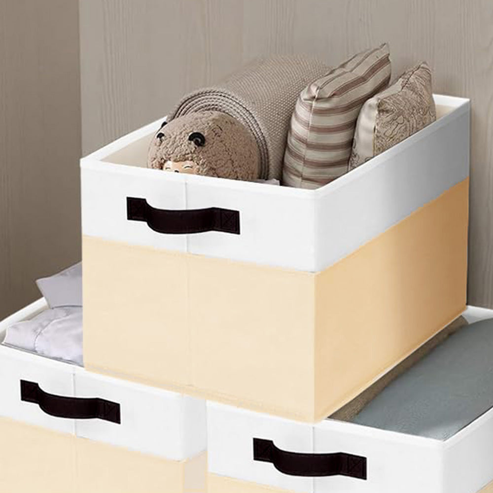 2Pcs Storage Baskets Bins for Shelves Organizing Toys Books Towels Clothes