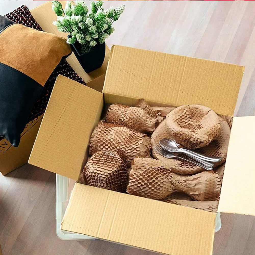 Honeycomb Anti-Collision Packing Paper