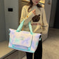 2Pcs Gradient Color Expandable Large-Capacity Travel Foldable Duffle Bag