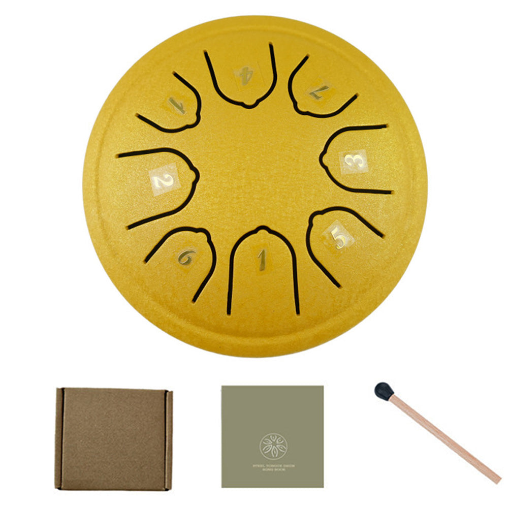 Rain Drum For Outside Mini Steel Tongue Drum Rain Chime 4.5 Inches 8 Notes