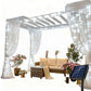 Solar Lights Fairy Curtain Lights Christmas Hanging String Lights for Window Backdrop