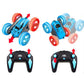2.4 GHZ 4WD Double Sided RC Stunt Car 360 Degree Rotating Remote Control Crawler with Headlights