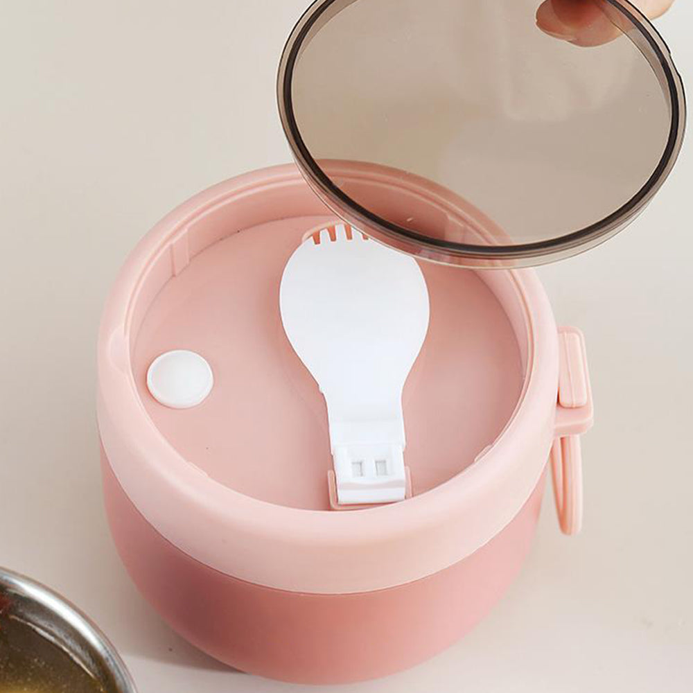 4Pcs Stainless Steel Insulated 800ML Food Soup Jar  Lunch Box