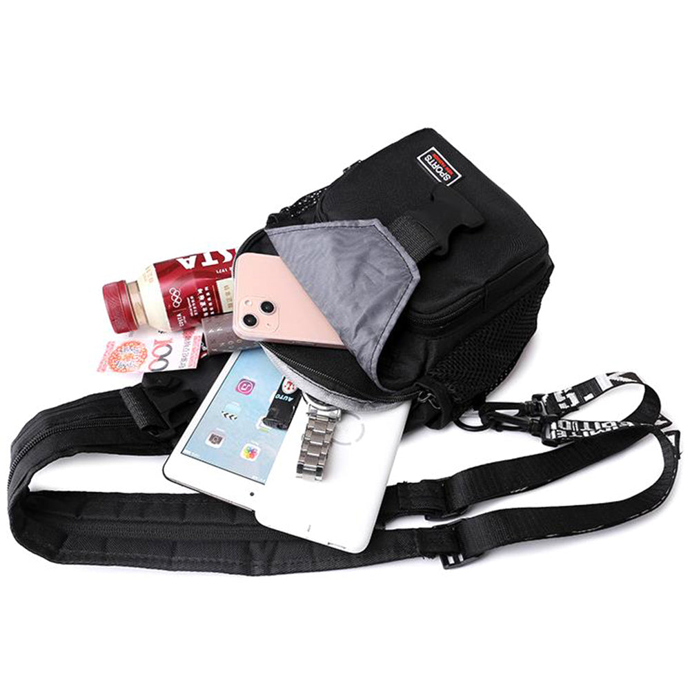 2Pcs Dual-use Water-resistant Chest Bag Outdoor Travel Shoulder Backpack