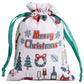 10Pcs 40x30cm Christmas Drawstring Bags Christmas Sack Holiday Wrapping Sacks