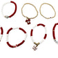 Colorful Soft Clay Football World Cup Bracelets Set for Aldults Soccer Fans