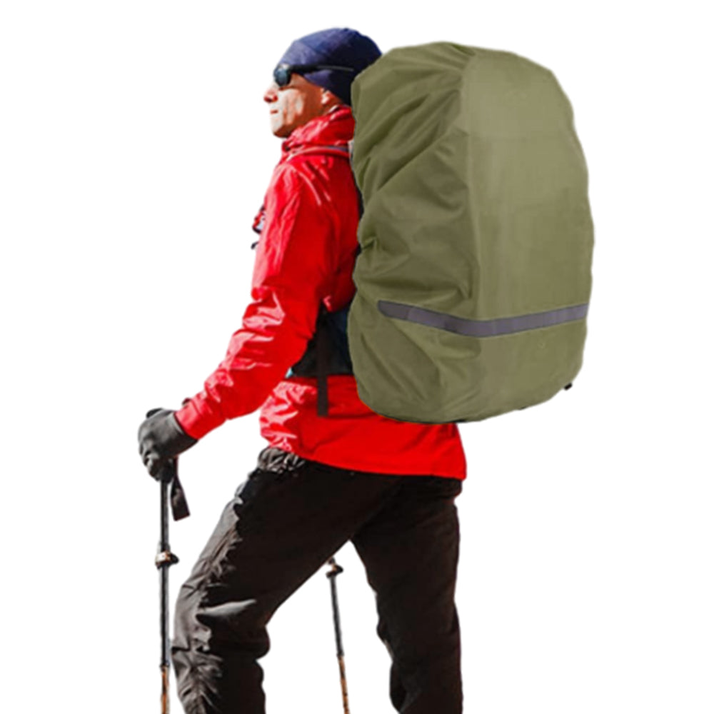 2Pcs Water-Resistant Outdoor Backpack Rain Cover with Reflective Strip