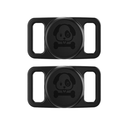 2Pcs For Apple AirTag Dog Collar Holder Water-resistant Holder Case