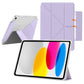 Anti-Bending PC Tablet Case with Multi-Angle Stand Pencil Holder for iPad