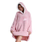 Unisex Hoodie Blanket Hooded Oversized Wearable Throw Blanket