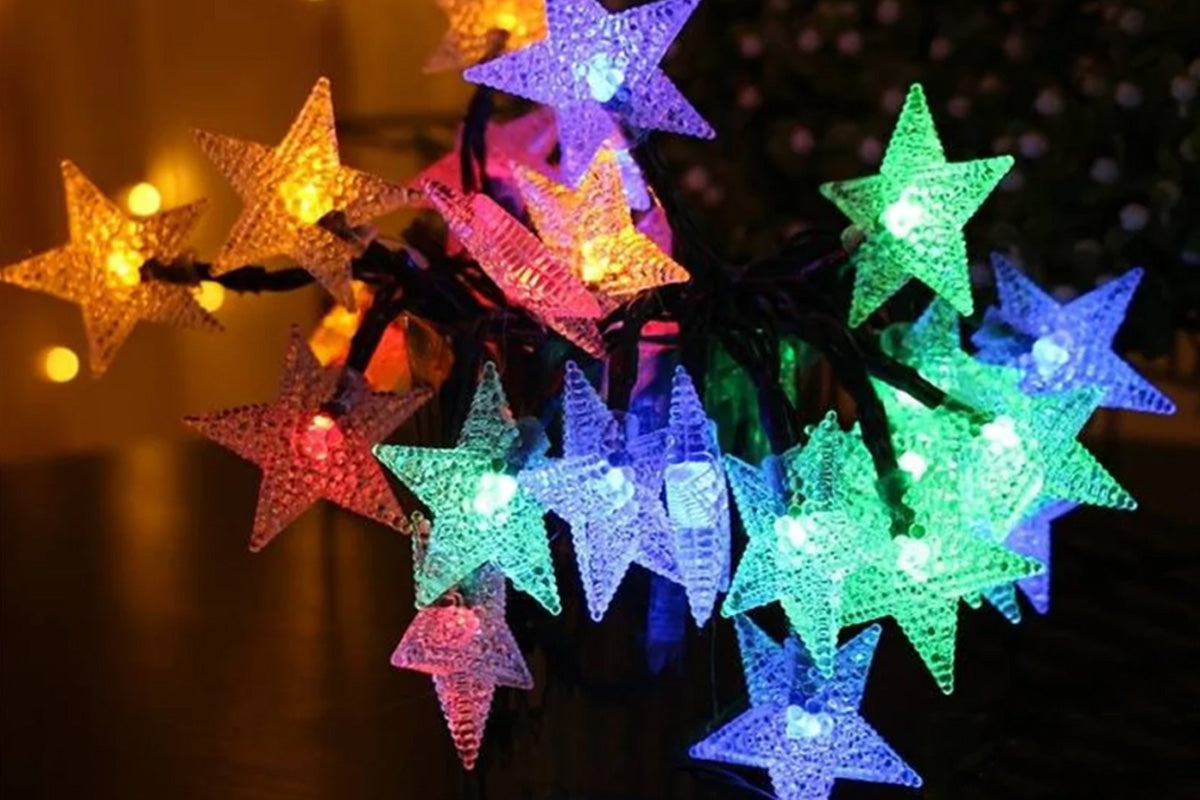 Outdoor Solar String Flower Lights Fairy Lights for Garden and Christmas Decoration