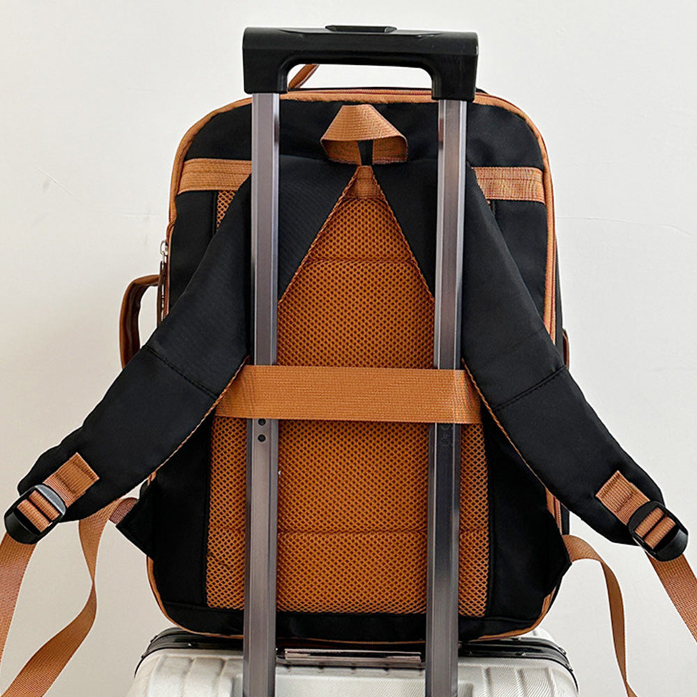 Expandable 26L Commuter Backpack - Water-Resistant Laptop Bag with USB Port