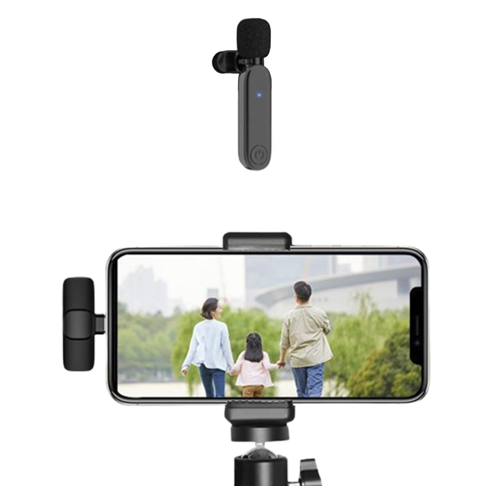 2.4G Wireless Lavalier Microphone Mic For Android iPhone iPad