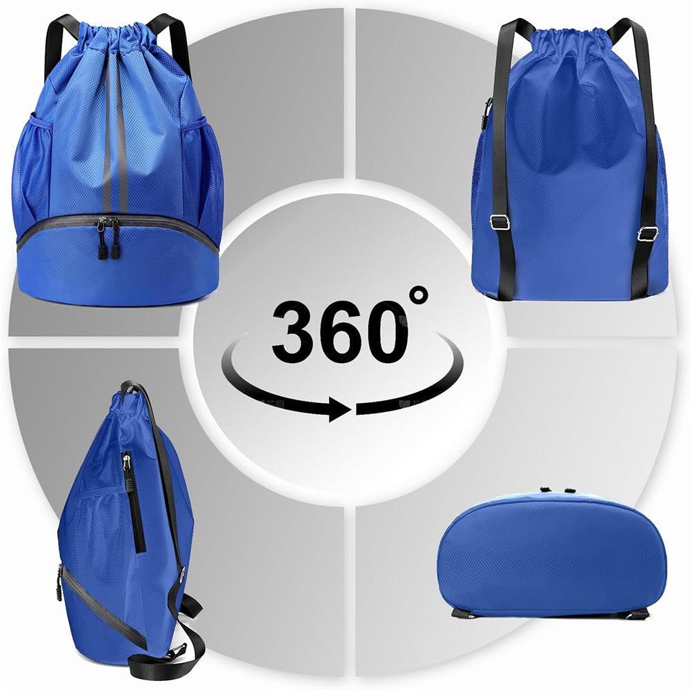 Sports Drawstring Backpack String Tote Gym Bag