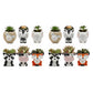 12pcs Cute Animal Shaped Plant Succulent Pots
