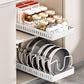 Pots and Pans Organizer Slide Out inside Cabinet Storage for Pot Lid Bakeware