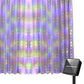 Solar Lights Fairy Curtain Lights Christmas Hanging String Lights for Window Backdrop