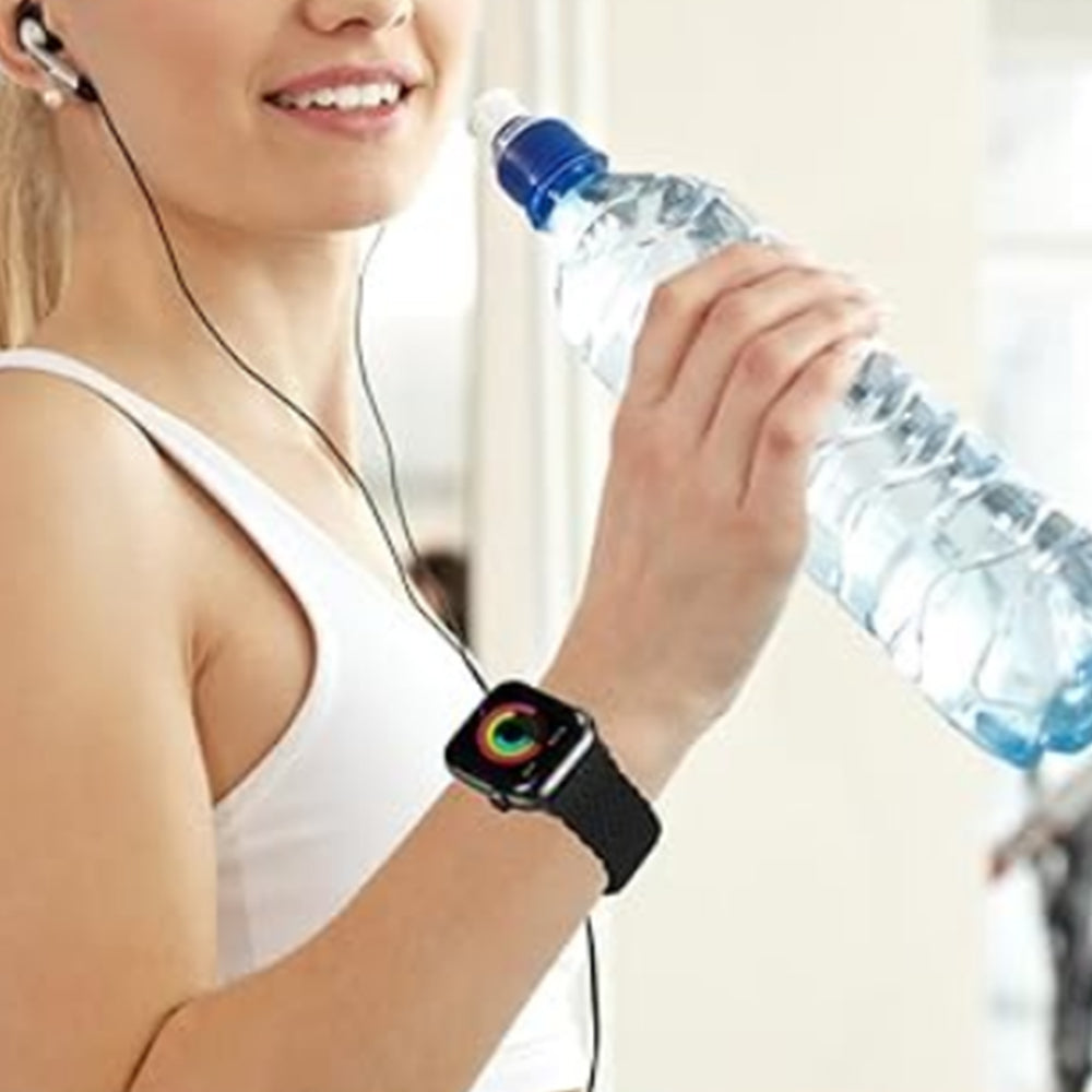 Adjustable Braided Loop Nylon Strap Compatible with Apple Watch 38/40/41/42 /44 /45 /49mm