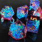 Enchanted Starlight 7 Dice Precision Edged Set for RPG DND Tabletop Game