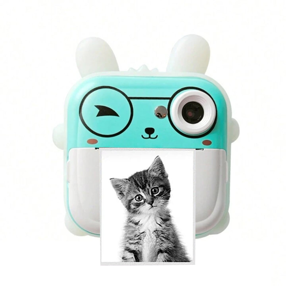 Kids Instant Print Camera with 2 Rolls Print Paper