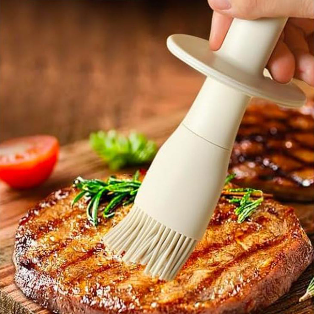 2Pcs Oil Dispenser Bottle with Heat Resistant Brush for Kitchen BBQ Baking Cooking
