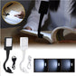 LED Book Reading Light Lamp USB Rechargeable Flexible Clip On Bed Desk Table