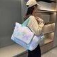 2Pcs Gradient Color Expandable Large-Capacity Travel Foldable Duffle Bag