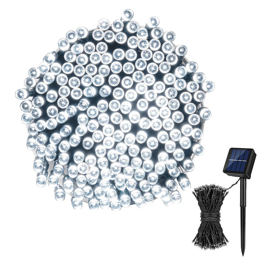Outdoor Solar String Lights with 8 Modes for Garden Decoration-White