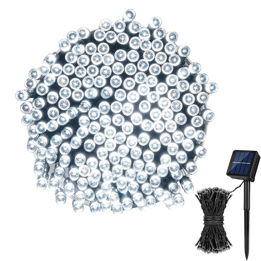 Outdoor Solar String Lights with 8 Modes for Garden Decoration-White