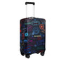 Thicker Luggage Cover Elastic Suitcase Cover Fits 18-21inch Travel Washable Cover-Black