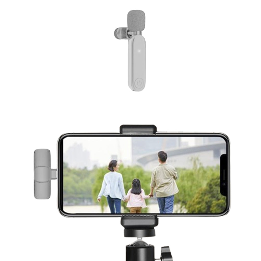 2.4G Wireless Lavalier Microphone Mic For Android iPhone iPad