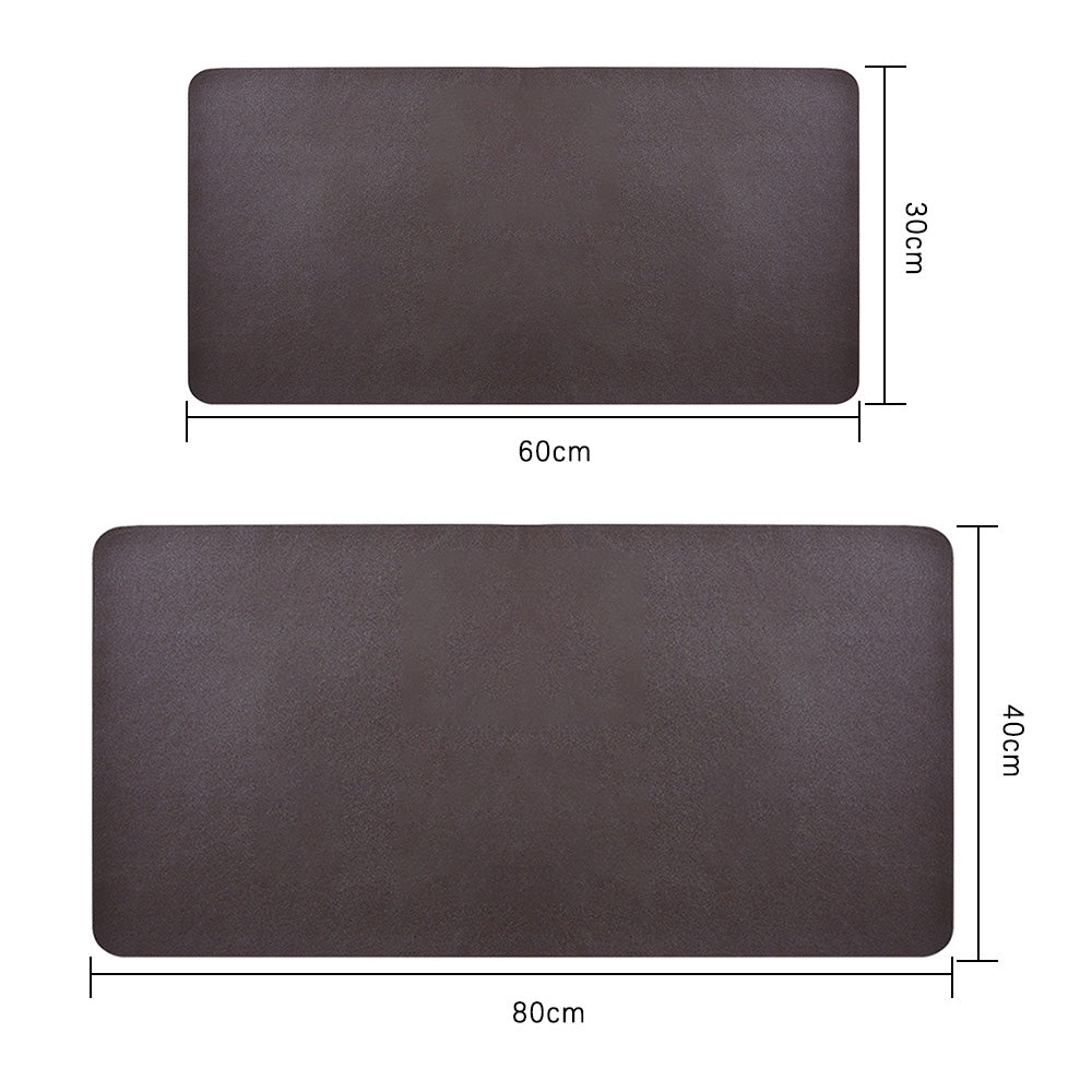 Large Water-Resistant Mouse Pad Leather Desk Pad Protector Non-Slip Desk Mat